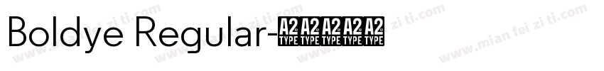Boldye Regular字体转换